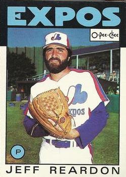 1986 O-Pee-Chee Baseball Cards 035      Jeff Reardon